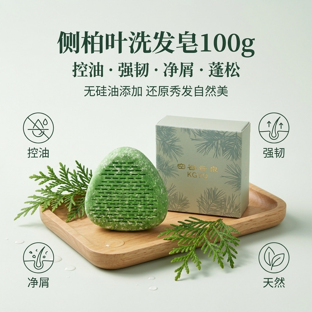 侧柏叶何首乌洗发皂｜手工氨基酸
