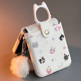 适用小米mixflip2手机壳荣耀magicvflip2折叠屏华为purax全包保护套带挂绳斜挎novaflips带中轴zflip6/7外壳