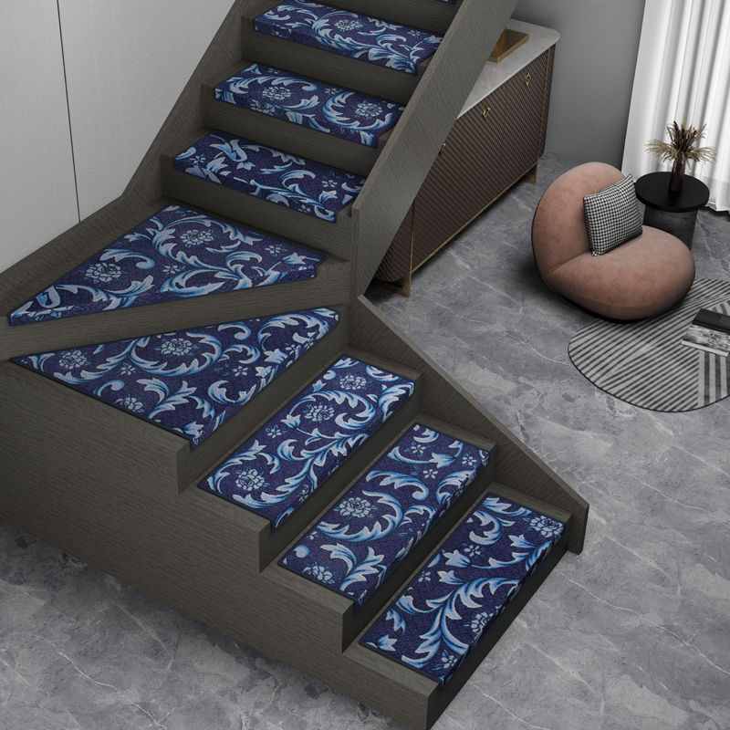 欧式楼梯踏步垫结婚免胶自粘楼梯专用地毯阶梯式台阶防滑楼梯垫子