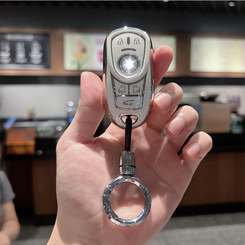 适用于新款别克GL8车钥匙套ES陆尊653T胖头鱼艾维亚电动门壳扣包