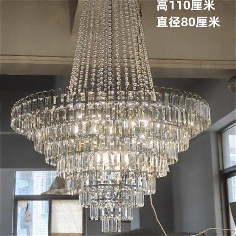 新款婚礼堂欧式铁艺电镀水晶灯婚庆用品水晶吊灯高尚大气装饰灯