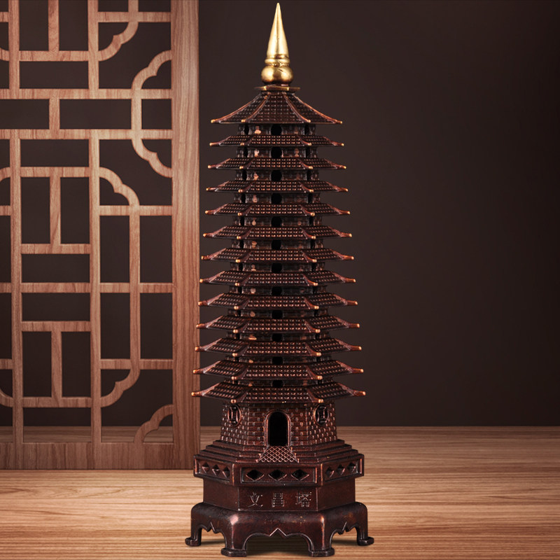 铜文昌塔摆件13十三层文昌宝塔家居客厅酒柜书房学生桌面装饰品,家居饰品,装饰摆件,淘宝优惠券,粉丝福利购,淘宝优惠卷
