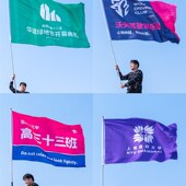 旗帜定做旗子定制edg队旗班旗彩旗校旗设计订制导游旗志愿者小五