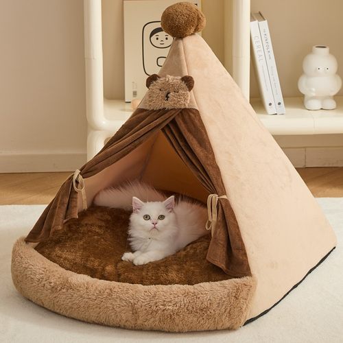 帐篷猫窝冬天保暖封闭式安全感可拆洗房屋过冬狗窝四季通用宠物