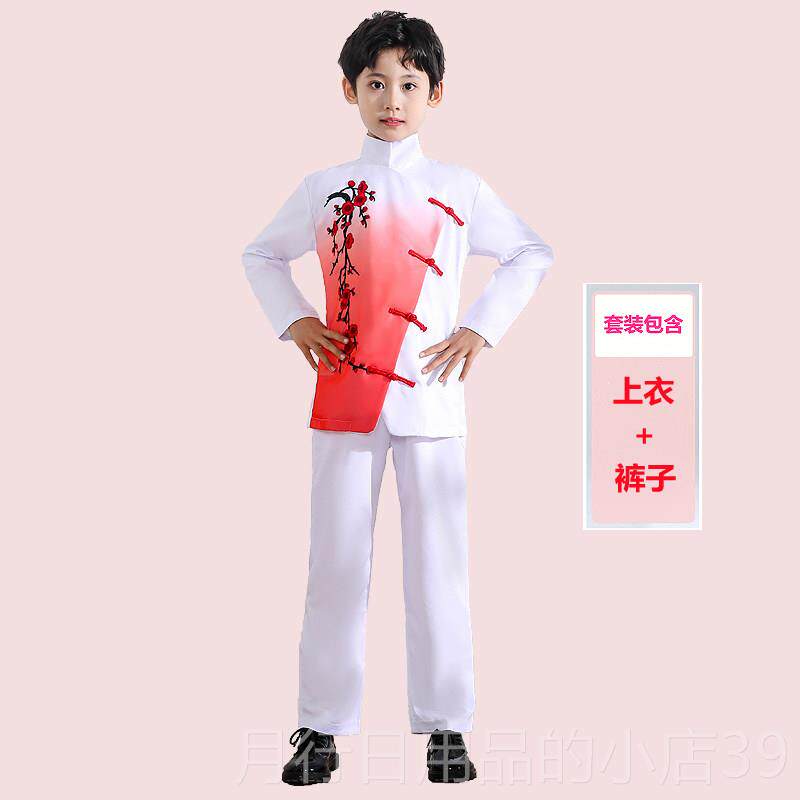正品儿童红色爱国朗诵演出国服演讲主持节目男女学庆生大唱演出合