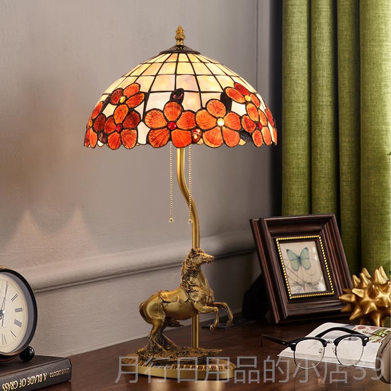 正品铜台灯欧式美奢华覆古全纯黄铜厅老板办公室式装全饰客客厅灯