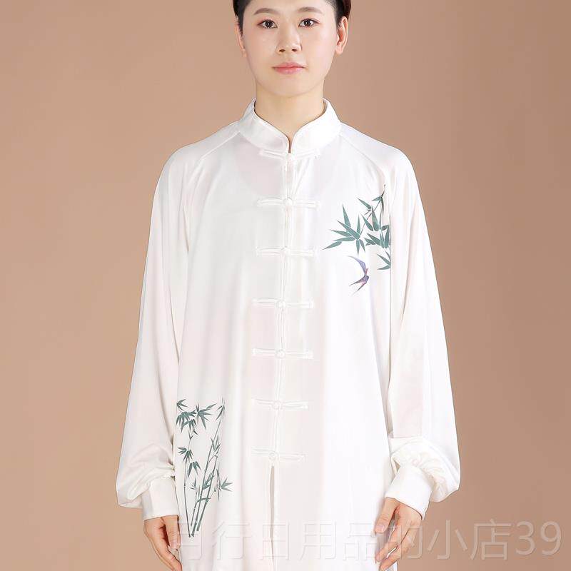 正品武士龙服太极服女夏牛奶丝练功服太极拳演出服中老年春武术中