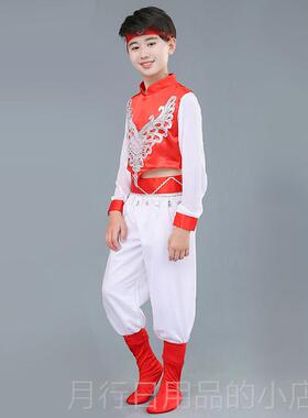 正品童蒙族原小骏马草蹈服装女童儿白色吉祥蒙古服筷子舞演出服舞