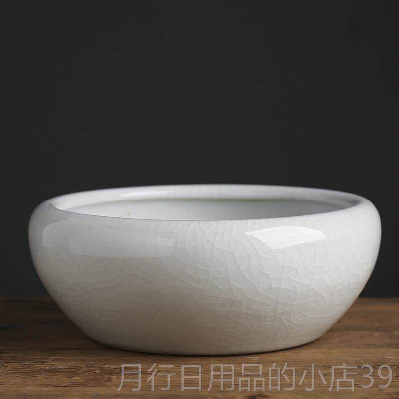 正品德镇瓷鱼缸大号陶桌面养金景缸乌龟缸碗莲睡莲盆荷花鱼缸植物