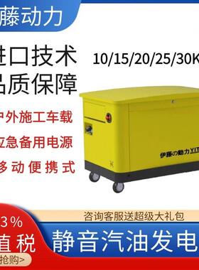 动力10kw15kw20kw30KW全自动静音汽油发电机YT10REM-ATS