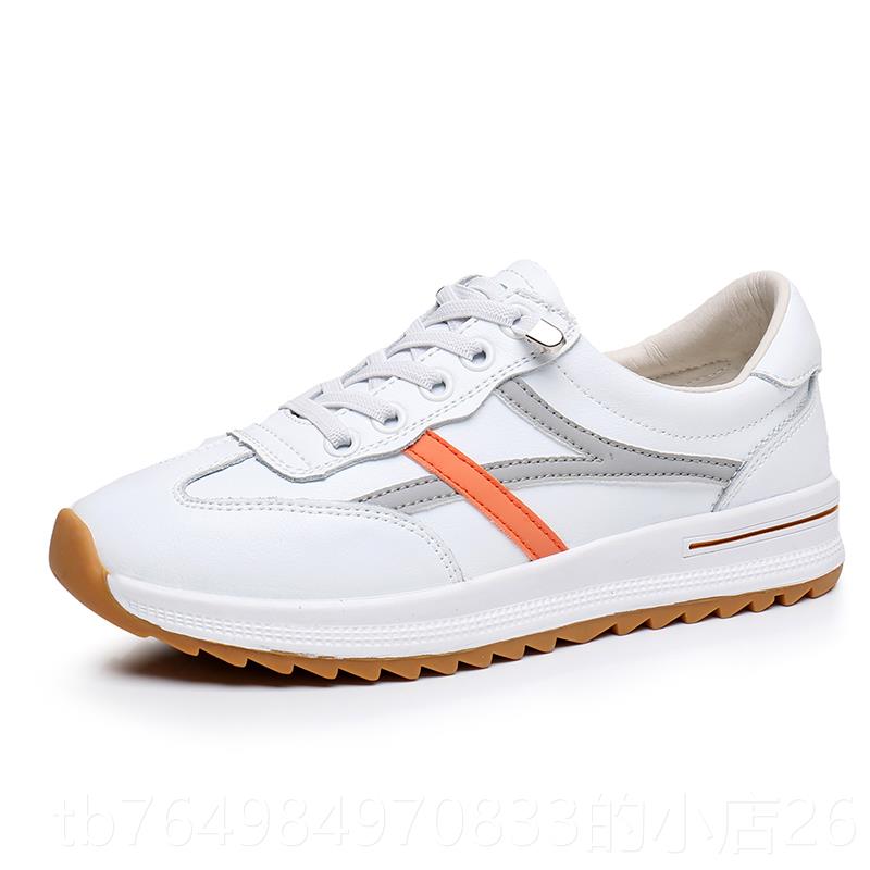 正品三只羊运动妈鞋小白鞋软底鞋真皮休闲旅游妈舒中老年女鞋春秋