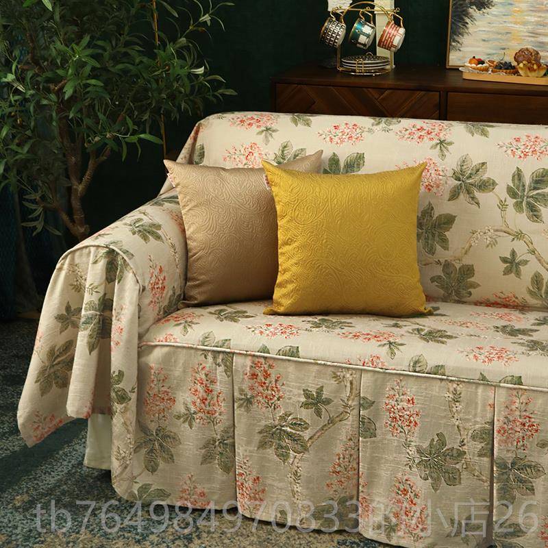 正品猫抓沙发巾全盖布沙发垫套防尘罩布艺美式欧式格现代风防季通