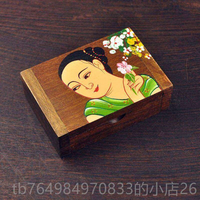 正品泰国彩首饰收纳盒创意家居装饰个用南性绘东亚简约实木制工艺,饰品/流行首饰/时尚饰品新,首饰盒,淘宝优惠券,粉丝福利购,淘宝优惠卷