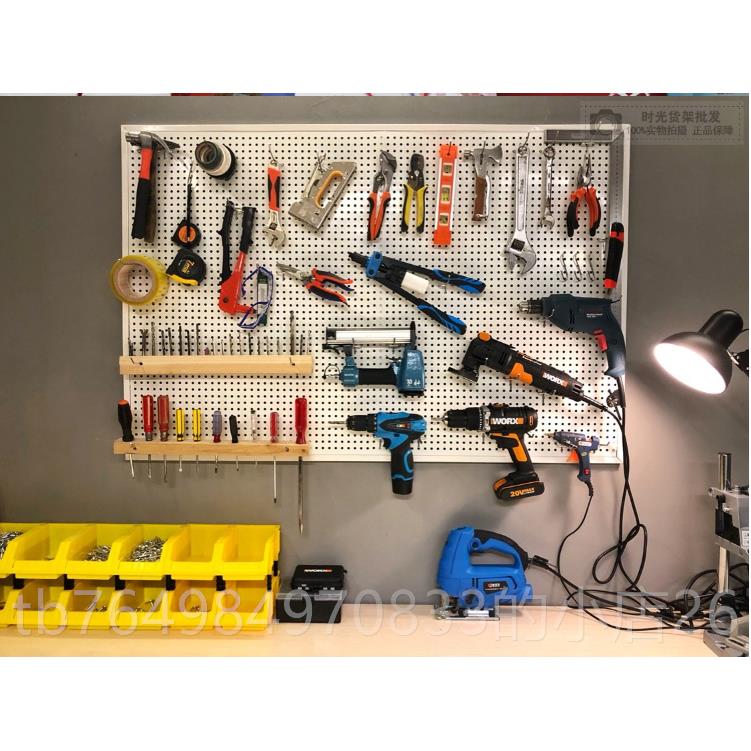 正品洞洞板千孔板圆孔五饰品上墙展示架金具家用收纳工手机配件货