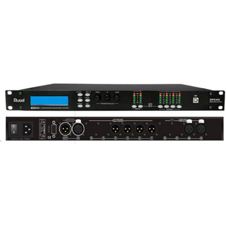 RUSEL DP240 2进4出音箱处理器 KTV舞台