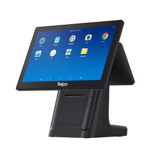 天波厂家直销双触摸屏收银机C1小票打印扫码 机 语音播报农信社收款