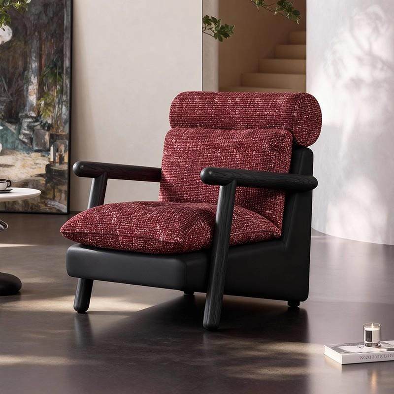 复古法式正红多彩颗粒布艺休闲沙发椅别墅大厅卧室办公区域沙发椅,鲜花速递/花卉仿真/绿植园艺,割草机/草坪机,淘宝优惠券,粉丝福利购,淘宝优惠卷