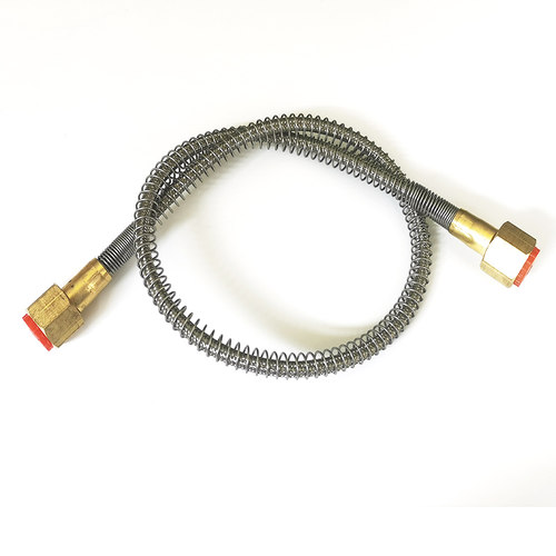 氧气瓶充气管导气管氩气二氧化碳大瓶转小瓶不锈钢高压软管连接管