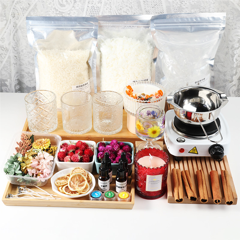 以沫手作DIY香薰蜡烛团建活动沙龙大豆蜡创意套餐材料包原材料