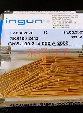 INGUN英钢探针GKS100 214 050 A2000/3000小四头1.36测试针100MIL