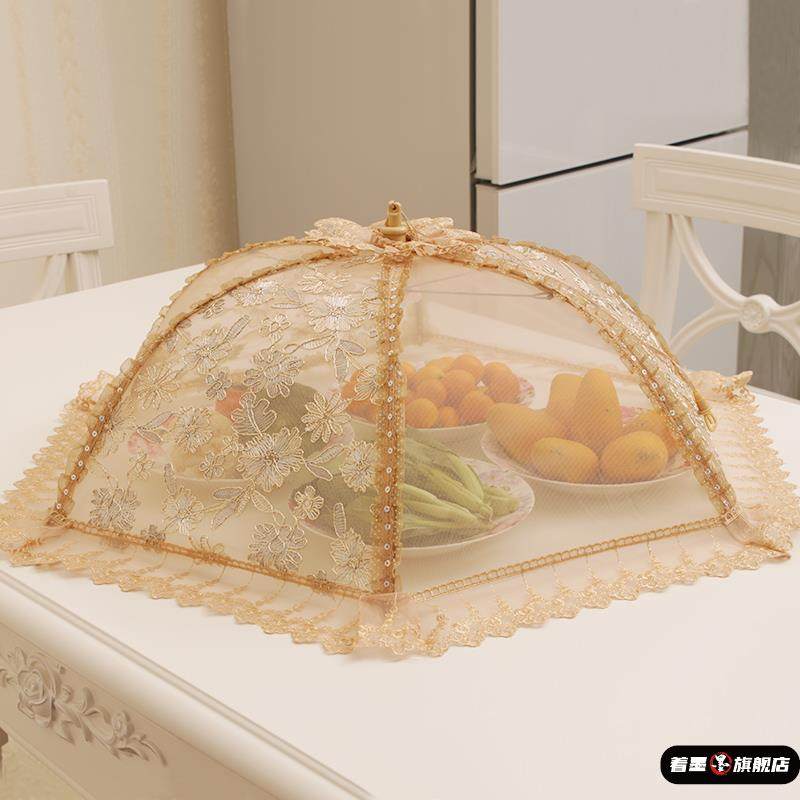 菜罩可折叠饭菜罩子食物罩盖菜罩碗罩餐桌罩剩菜罩防苍蝇大号圆形