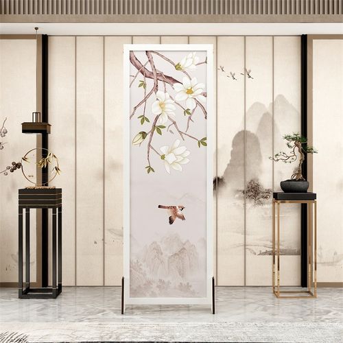 入户玄关2023年新款屏风隔断客厅办公室家用移动折叠进门简约现代