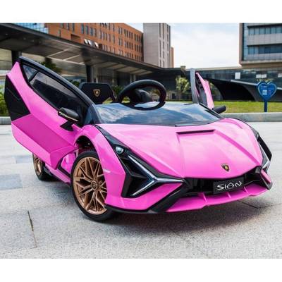 博兰基尼儿童四轮女电动跑车坐人宝宝QLS-6388遥控玩具车可男小孩