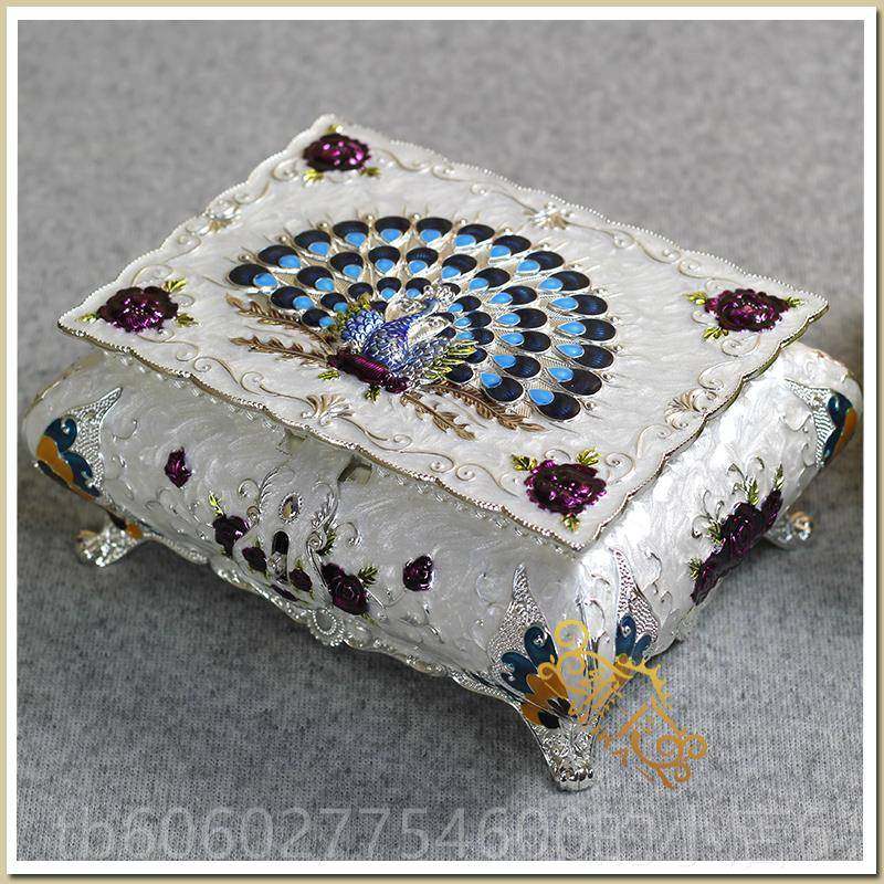 创盒盒意时尚公主首饰盒欧式饰TRH品收化纳珠宝盒妆生日新婚礼品