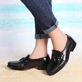 稍麦装 专柜正品 工作鞋 商务绅士0185套脚男正皮皮鞋 真头层牛皮男鞋