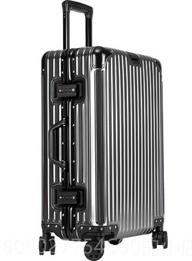 定logo全铝镁合金红色女行李箱24寸2男旅行箱sup杆制箱01009登拉