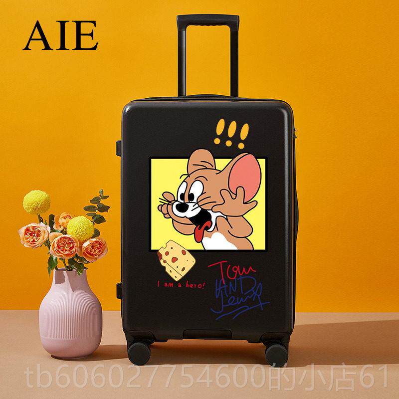 儿童行李箱男孩网箱箱AIE-小老子20寸学生旅行杆女24卡红通可爱密