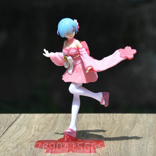高档服蕾姆手办模型机箱摆件衣从零浴开始子椅和服连裙浴衣雷姆公