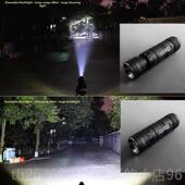 高档八光强光手电筒填变循环防水26焦50 T6升L2可6充电防水黄光聚
