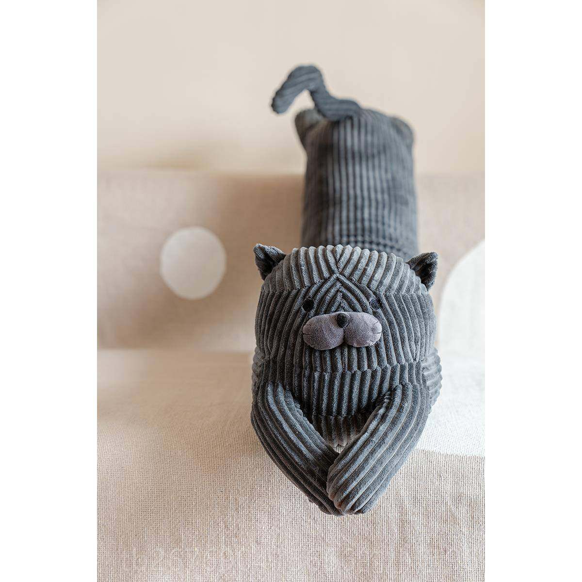 高档妙H家OME居可爱懒蓝猫长枕条抱睡觉夹腿枕午头睡靠垫家用沙发