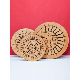 高档鼓溪流海鼓雨盘木制自然雨鼓声音疗治波浪鼓瑜洋伽冥想打击乐