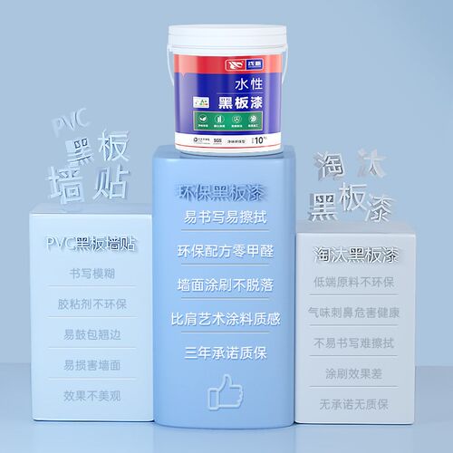 黑板漆磁性水性室内自刷墙面家用乳胶漆环保油漆儿童房涂料专用漆