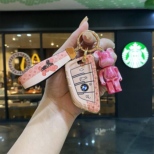 适用宝马钥匙套新5系7系24款X5L/X1/i5/i7X7/735li高档X6女扣壳包
