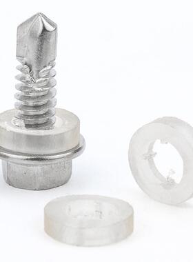 4六1不锈外六角钻尾螺0丝套装角自攻燕尾螺KXS钢钉盒装送套筒286P