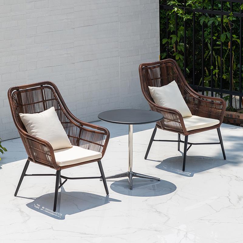 户桌椅A3S035庭院藤藤椅院子露台园室外休闲茶桌露天外防水防晒花