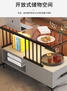 沙发边柜璃边几角几BEY客厅轻奢现几代简约移动玻小茶侧边物桌储