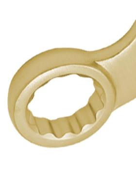 WEAL164D弯柄敲O击梅花扳手敲击扳手铝青铜重型锤击扳AL1手64