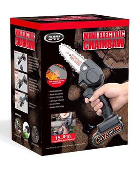 迷你电电单动手锯电木工修枝锯充锯电锯手VJB持单手剧锂电锯链锯4