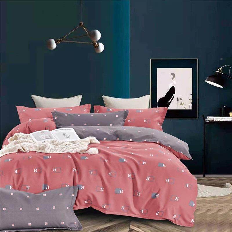 加秋冬生态GEO磨毛件套简约加厚四铂棉绒四件套金床上四厚件套