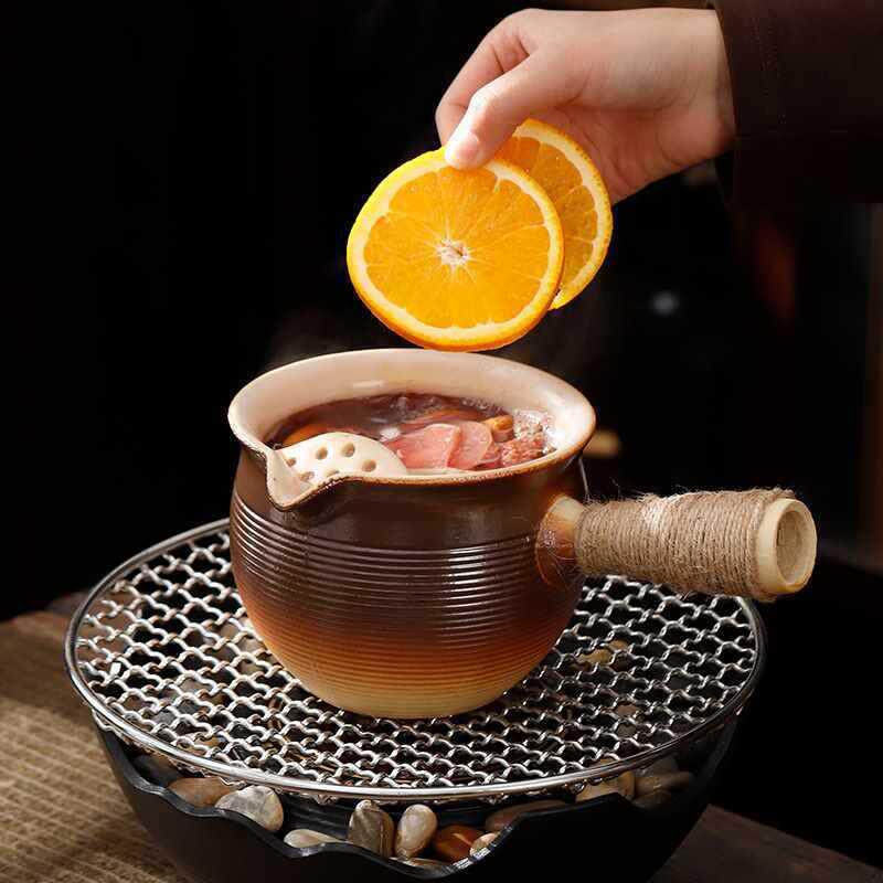 煮茶大容量室内煮罐罐果茶茶整围红酒烤奶炉套装家用ZNE陶罐套壶