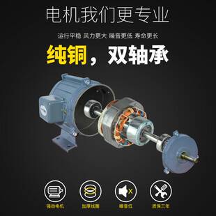 工业排风扇抽风机管道高速圆形厨房窗式圆筒油烟轴流排气扇