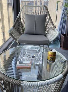 阳台桌具藤椅三件套34170户外休闲椅人庭院单椅休闲家露台沙发藤