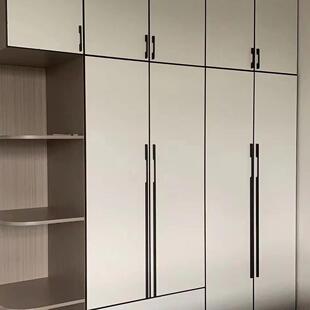 带框全铝合金985橱柜门定做自装灶竹炭厨板台柜门厨房柜门定制默