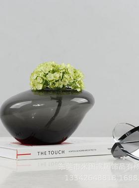 欧现代简X33约式轻奢精装家类装玻璃瓶摆件样板房售楼居处书房软