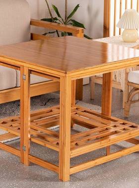 实木烤火架冬季多功能可折叠学习VBJ桌取暖桌餐家桌方形正烤用火