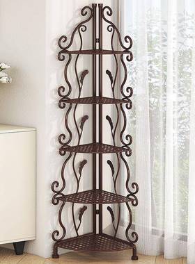 铁艺浴间室三角架置物架落地生洗房SFJ手卫间厨收纳